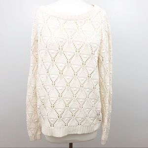 Tommy‎ Hilfiger Open Knit Cotton Sweater Size M